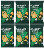 6 x Gourmet Crunch Cheddar & Spring Onion 5pk - 5X18GM