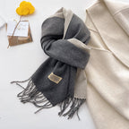 Double-sided Solid-color Scarf For Women