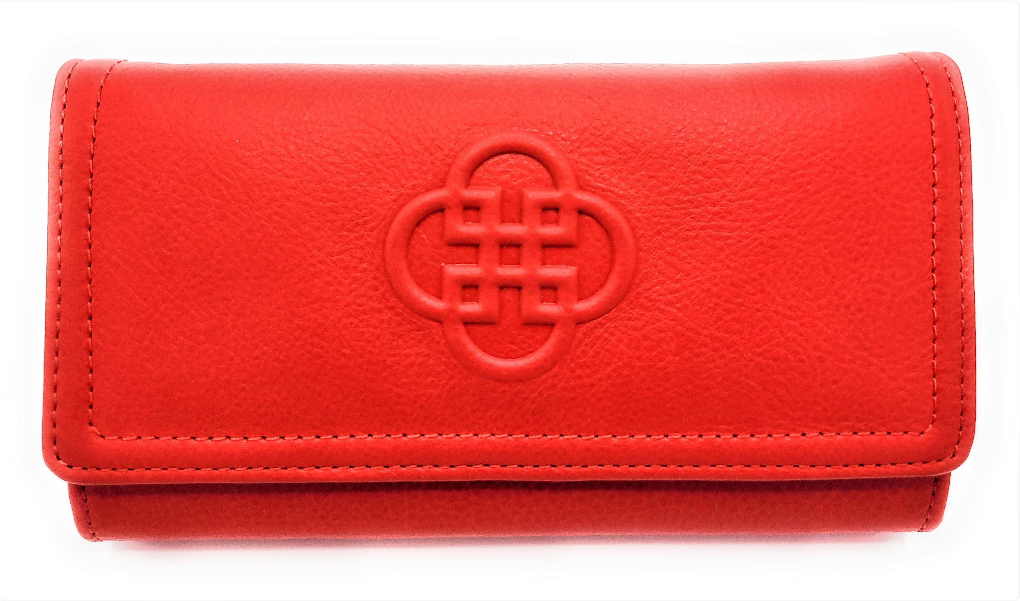 SADDLER BONNIE Real Leather Designer RFID Multi-section Purse  | Gift Boxed