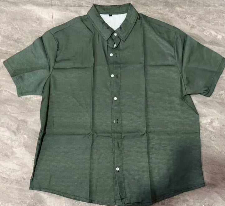 Men's Tops Casual Button Down Shirt Short Sleeve Beach Shirt Summer Mens Clothing
