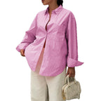 Casual Resort All-match Long-sleeve Jacket Top Shirt