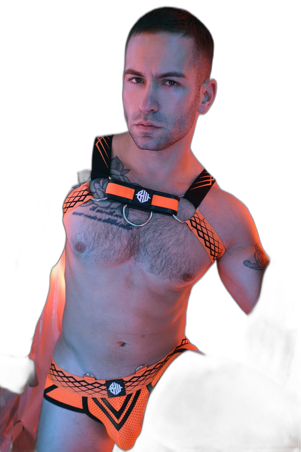 Breedwell Revolution Bulldog Harness Neon Orange