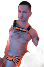 Breedwell Revolution Bulldog Harness Neon Orange