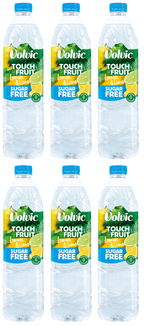 6 x Volvic Tof Lemon & Lime Sugar Free 1.5Lt