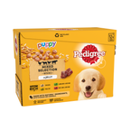 4 x Pedigree Puppy Pouches Mixed Varieties In Jelly 12 X100G