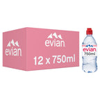 12 x Evian Natural Mineral Water 75Cl