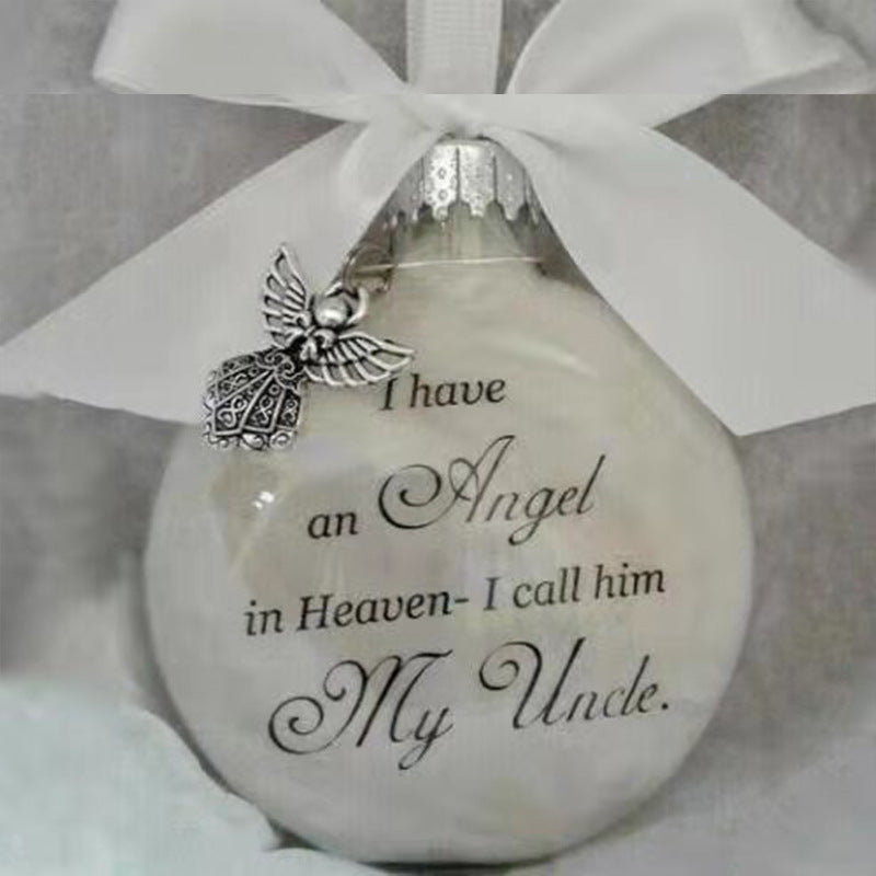 Angel In Heaven Badminton Plastic Ball Ornament Christmas Tree Pendant