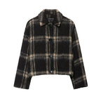 Women's Long Sleeve Loose Casual Lapel Single-breasted Coat