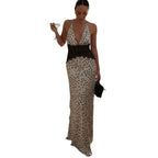 Polyester Hollow-out Lace Patchwork Dress