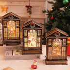 Christmas Music Box Music Box LED Luminous Crystal Lamp Christmas Decoration Night Light Christmas Gift