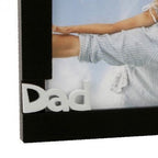 Dad 6" x 4" Cut Out Black Wooden Frame by Juliana FW924D