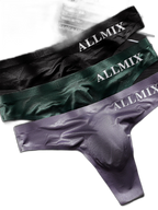 4 Pack ALLMIX Men's Sexy Seamless T-back Thongs