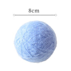 Seahorse yarn christmas ball ornament