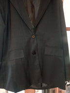 WOMEN'S BLACK XXL CASUAL SMART JACKET