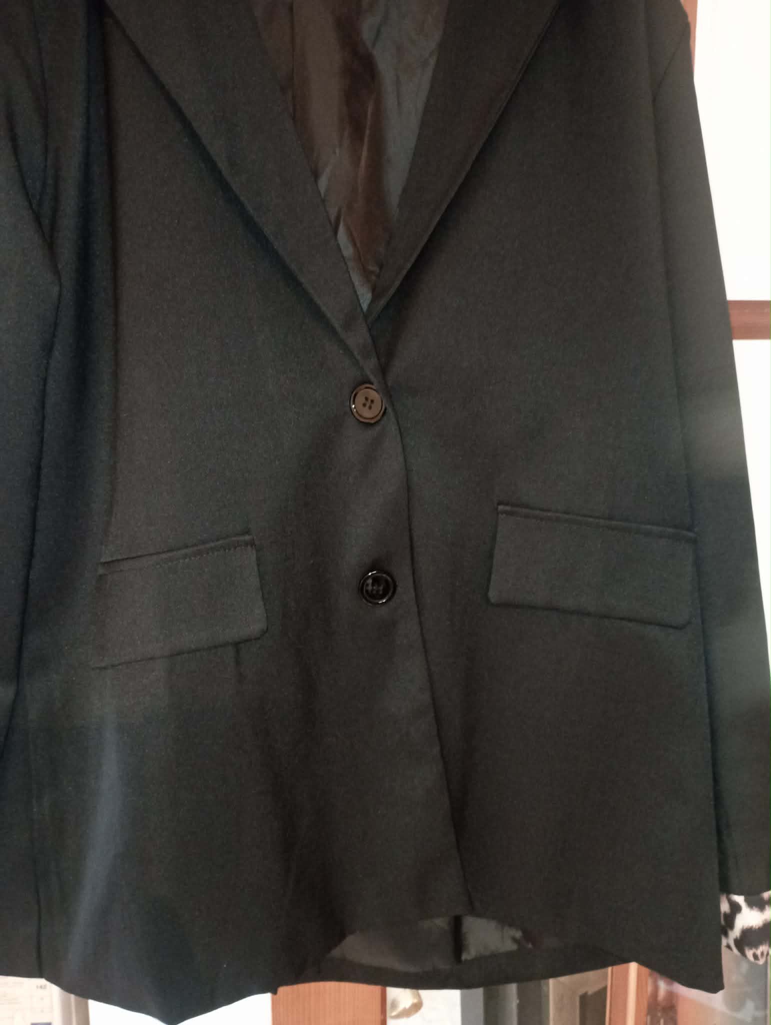 WOMEN'S BLACK XXL CASUAL SMART JACKET