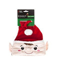 Luxury Christmas Hat - Red Elf Character Hat With Pom Pom & Embroidery - One Size