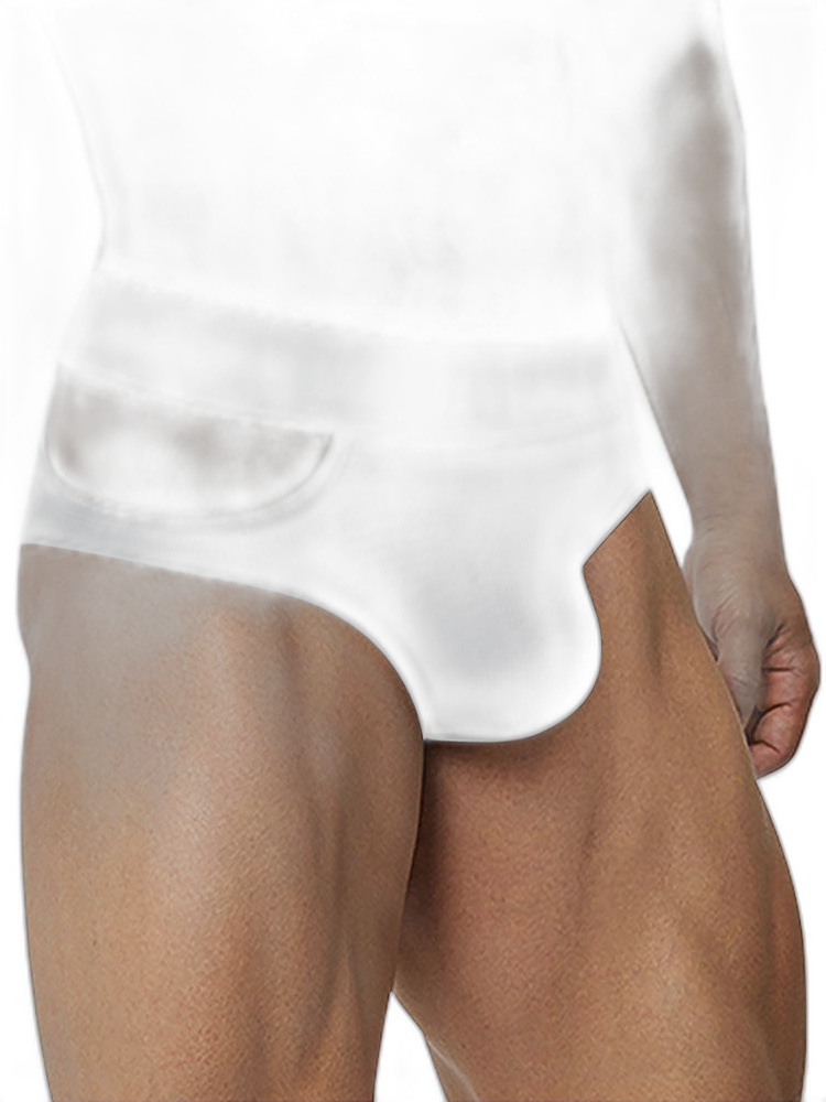 Men’s Ribbed Cutout Stretch Cotton Briefs
