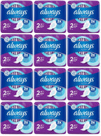 12 x Always Ultra Day Sanitary Towels Long (Size 2) Wings 11 Pads