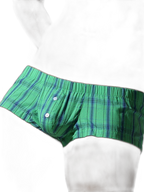 2 Pack Men's Soft Cotton Day-Long Comfort Shape-Retaining Fabric Boxers Shorts