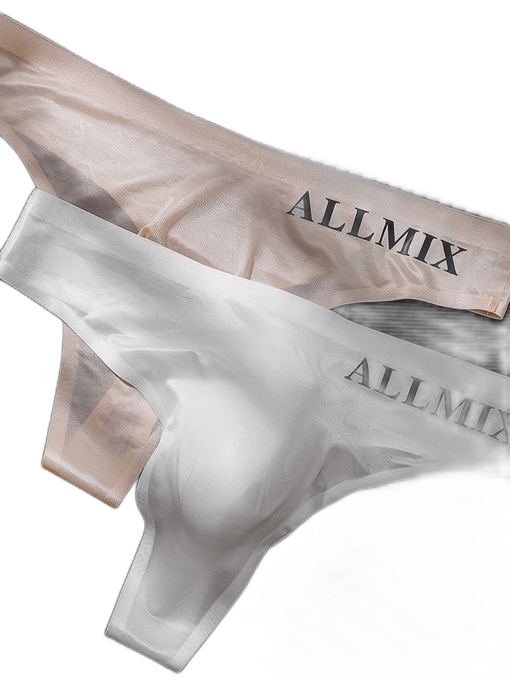 4 Pack ALLMIX Men's Sexy Seamless T-back Thongs