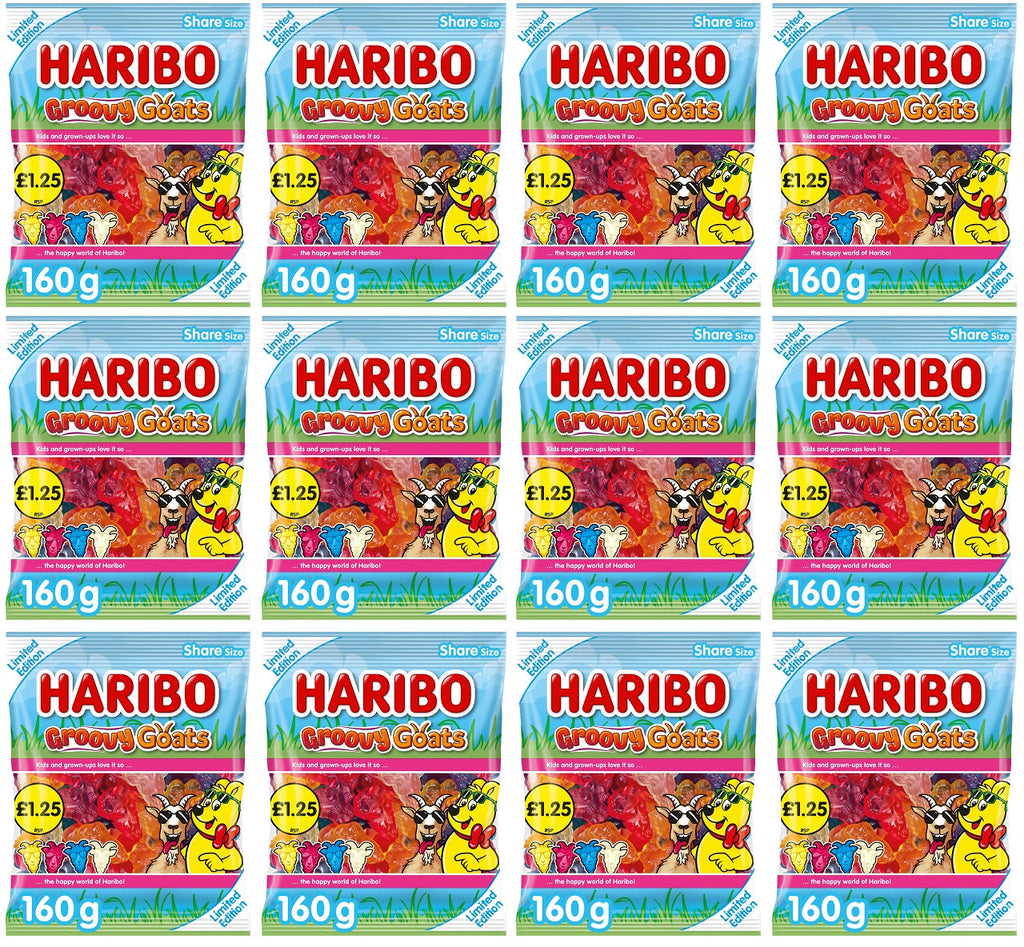 12 x Haribo Groovy Goats (ltd Edition) - 160GM