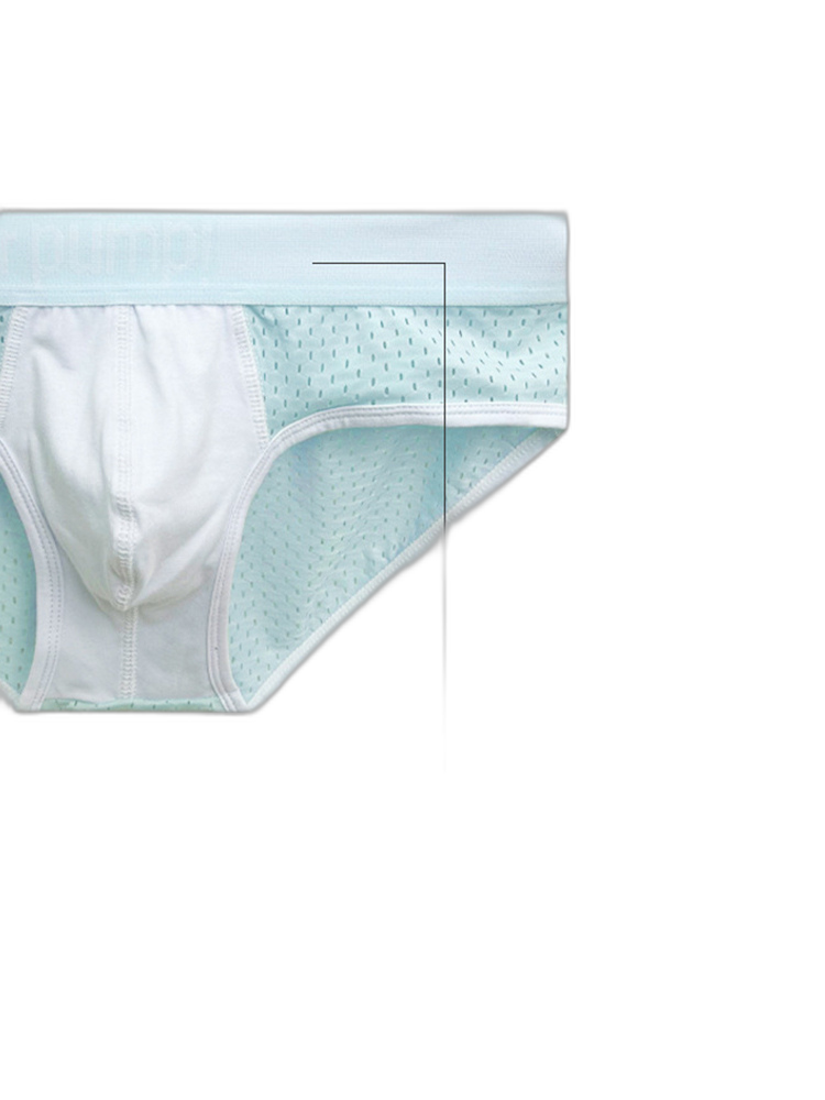 2 Pack Men's Mesh Loose Fit Sport Low-Rise Briefs