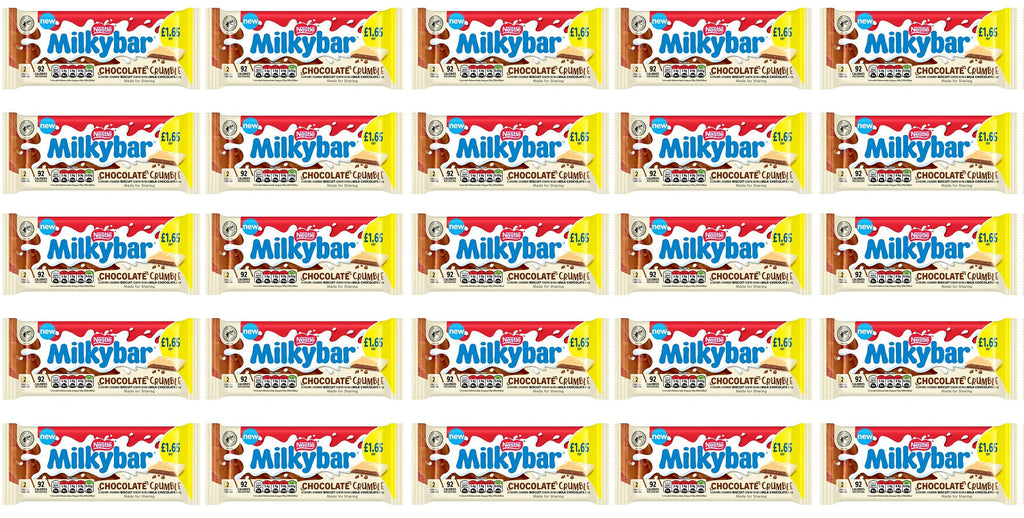 25 x Milkybar Biscuit Chocolate Sharing Bar - 84GM