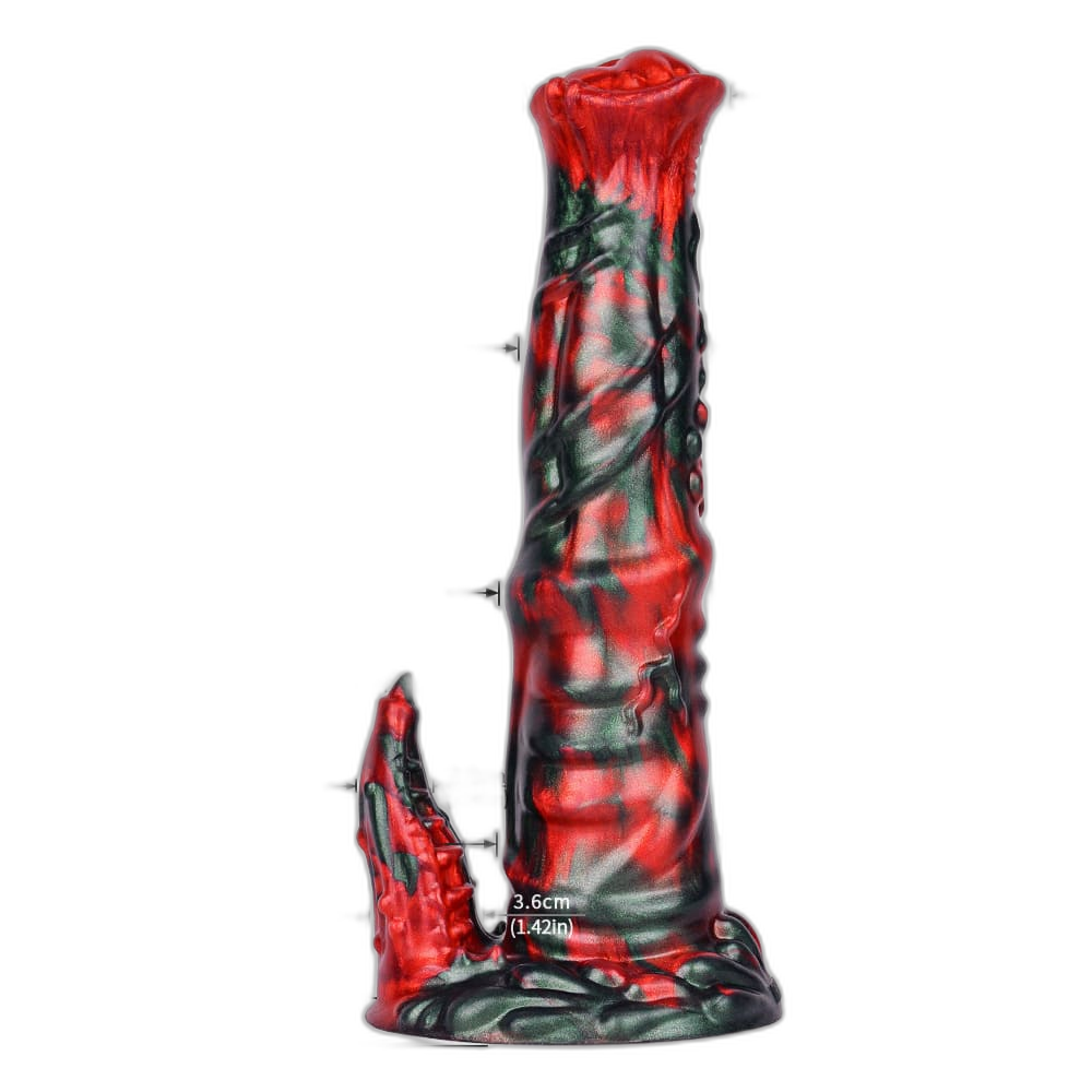 RedRavager – 9 Inch Fantasy Dildo – Horse Dildo with Tentacle Branch