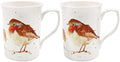 The Leonardo Collection LP52714 Christmas Robin Fine Bone China Mug Set of 2
