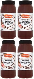 4 x Schwartz Hickory Smoked Bbq Sauce 2.59Kg