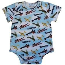 powell craft vintage plane babygrow handmade