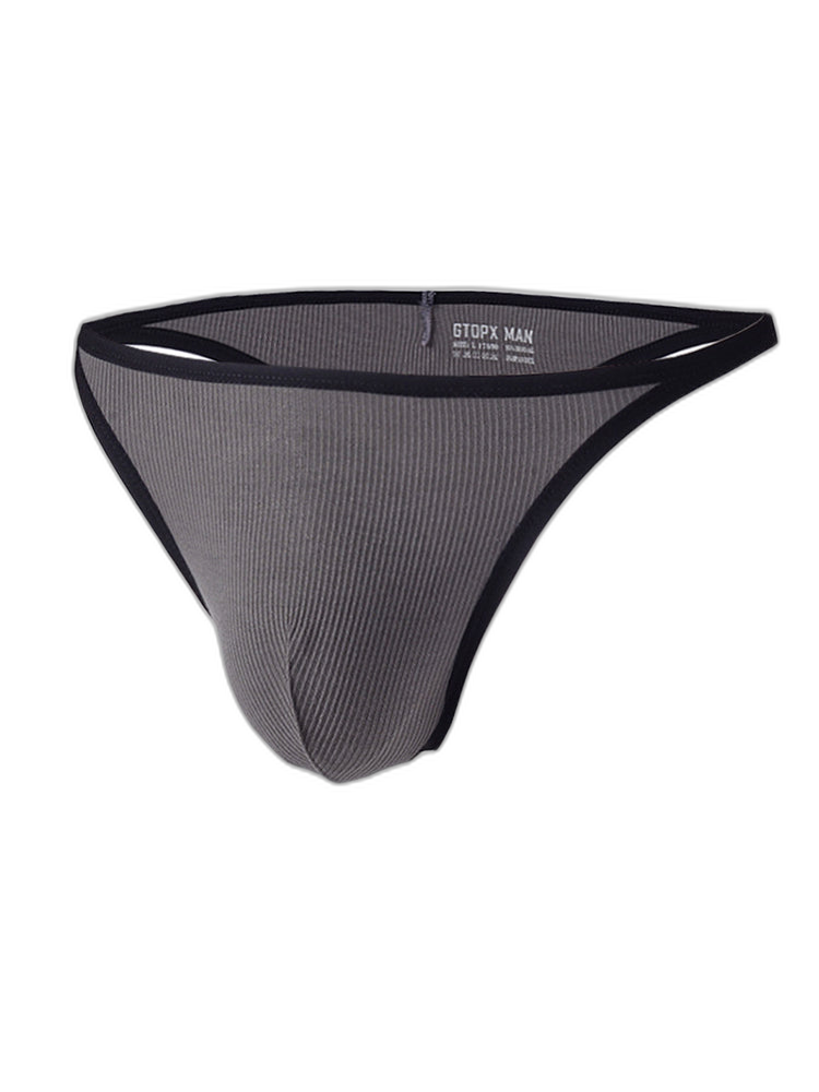 2 Pack Men's Low-Rise Eco-Friendly Lightweight Thong