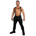 Mr.S Leather X-Factor Bold Color Body Harness | Orange