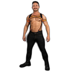 Mr.S Leather X-Factor Bold Color Body Harness | Orange
