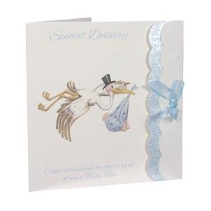 special delivery congratulations on the arrival of your baby boy card