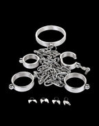 Stainless Steel Neck, Wrist, and Ankle Restraints (Push-Button Lock)