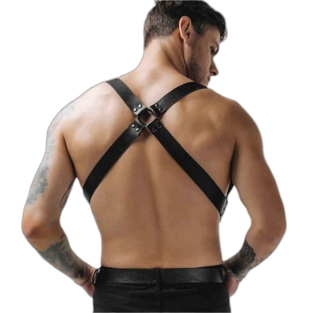 Adjustable Suspender Leather Harness