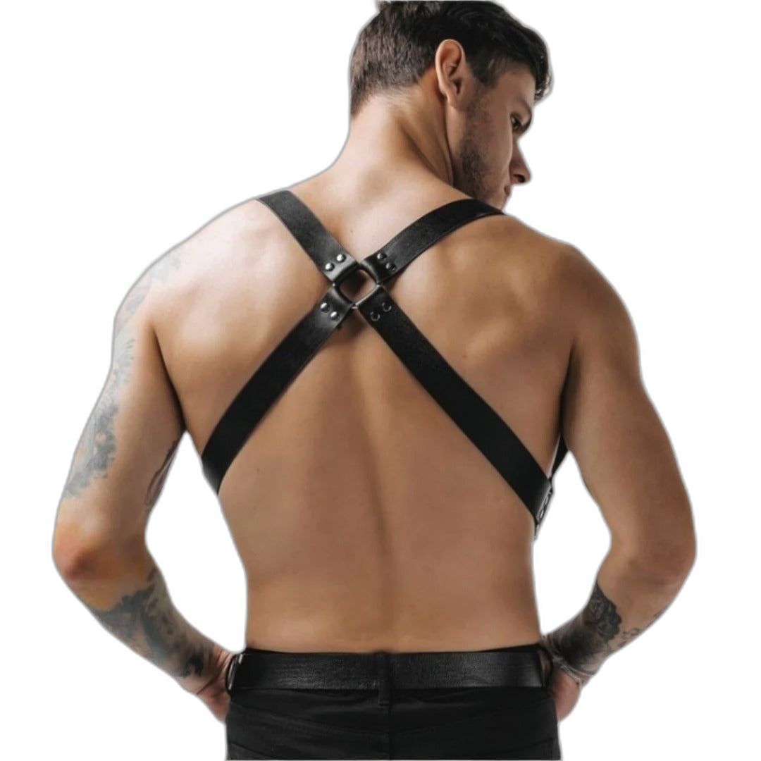 Adjustable Suspender Leather Harness