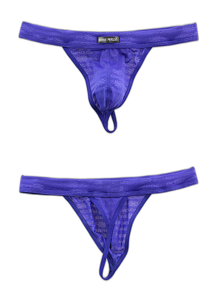 3-pack Men's Lace Obscure Embossed G-String Thong