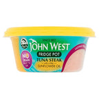 12 x John West No Drain Fridge Pot Tuna Steak With A Little Sunflower Oil 110G