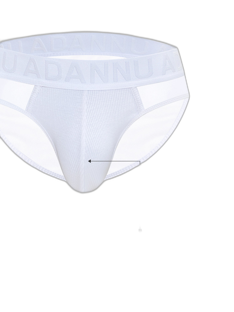 2-pack Men's Sexy Semi-transparent Ribbed Briefs