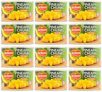 12 x Del Monte Pineapple Chunks In Juice 230Gm