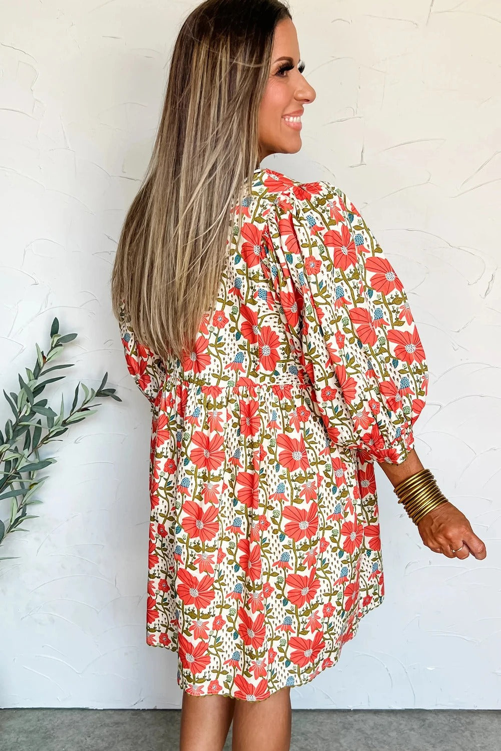 Women's Casual Loose-fit Printed Maxi Dress