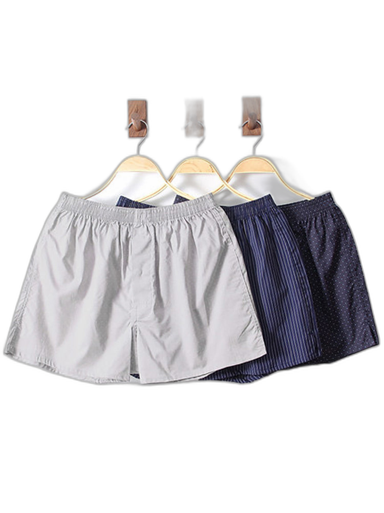 3 Pack Men's Cotton Loose Boxers