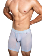 2 Pack Men's Trendy Breathable Ice Silk Boxer Briefs