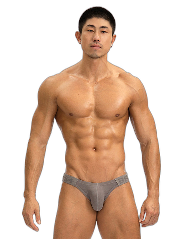 2 Pack Men's Solid Color Low Rise Sweat-Absorbent Large U-Shaped Small Pocket Briefs