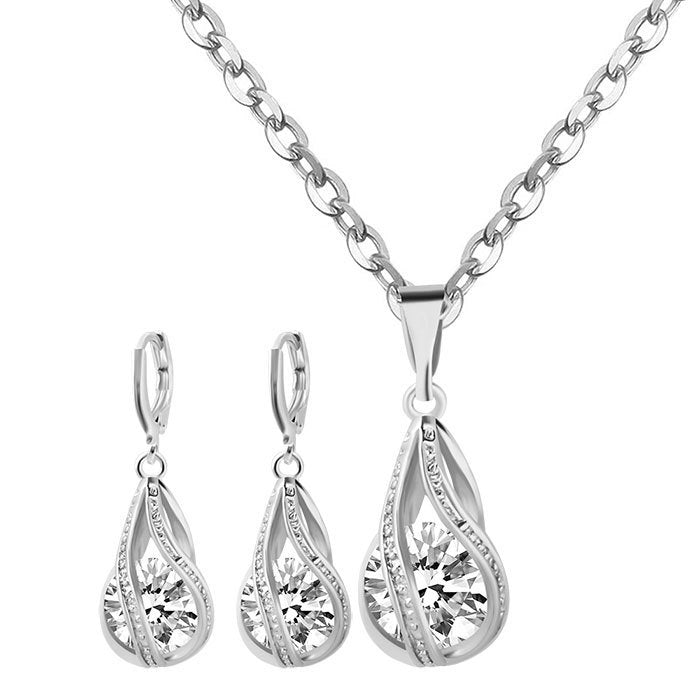 Tear Drop Jewellery Set