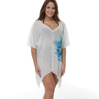 Plus Size Bikini Cover-up Loose Beach Sun Protection Blouse