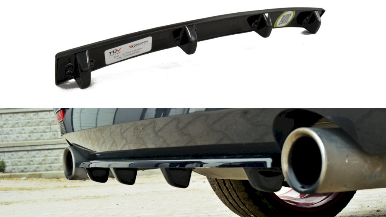 Maxton Design - CENTRAL REAR SPLITTER (VERTICAL BARS) BMW 4 F32 M-SPORT (2013-2016)