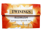 Twinings Pure Redbush Tea Bags Individually Enveloped Tagged Herbal Sachets Cup